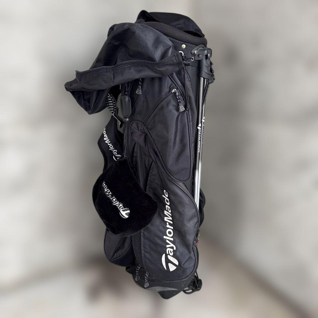 TaylorMade ブラック スタンド　ショルダー付き　キャディバック
