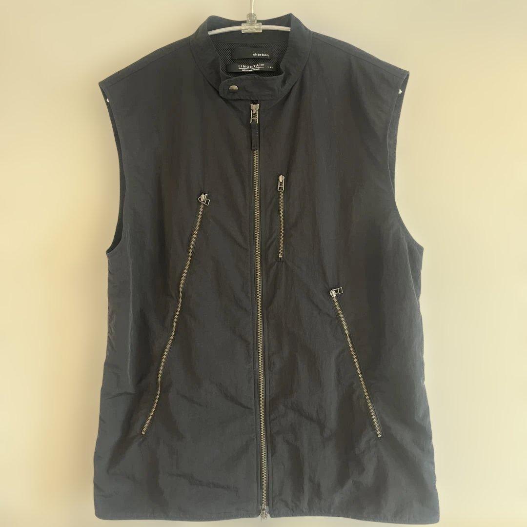 charbon LIMONTA NYLON RIDERS VEST ブラック L