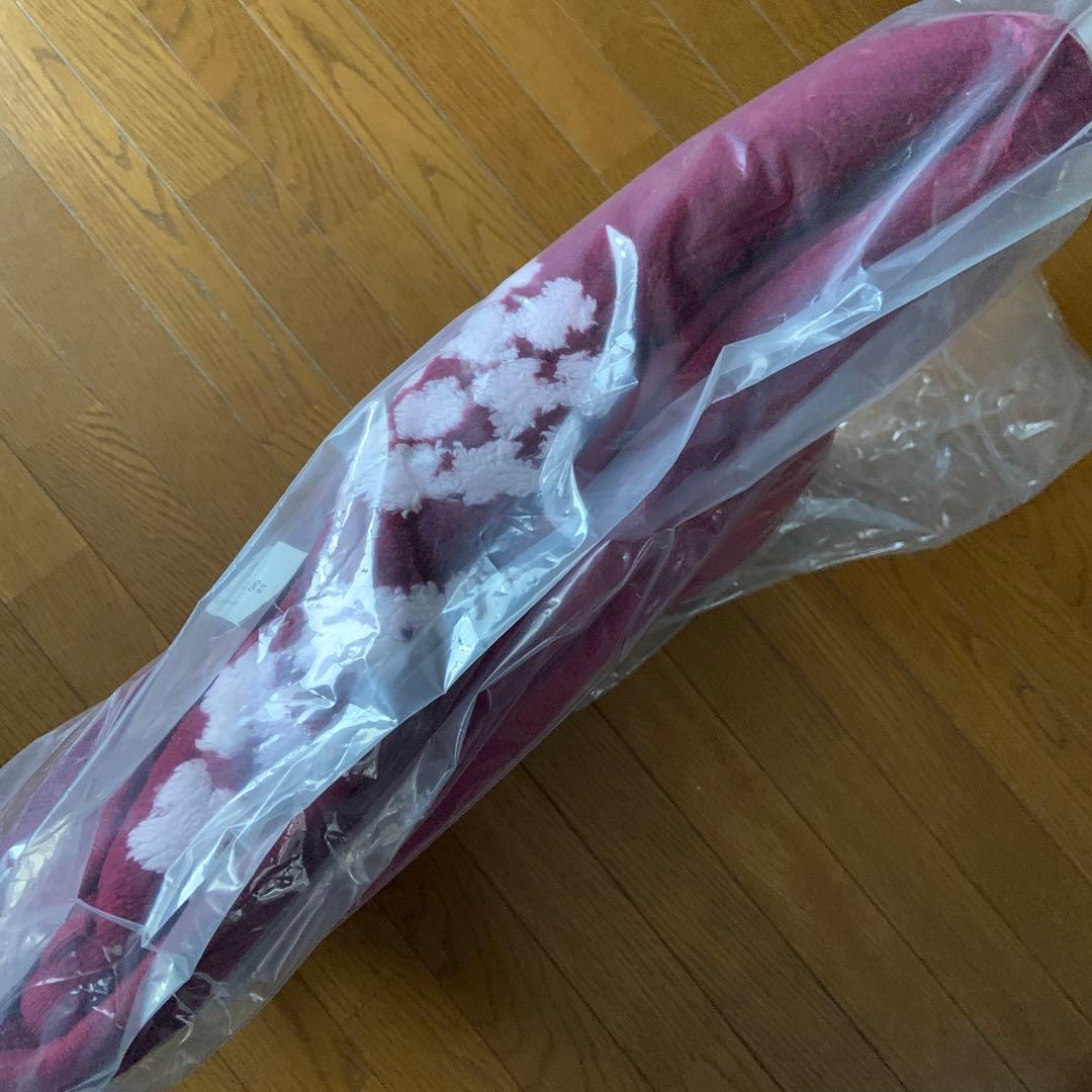 新品　未開封 ジャガードボア　撥水　こたつ布団　省スペース　正方形　花柄　ワイン