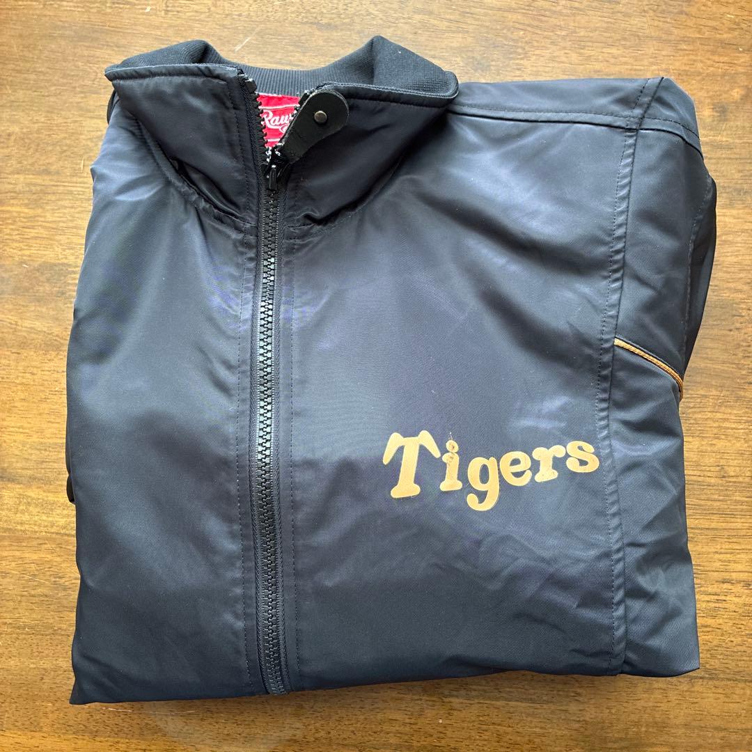 闘将星野Rawlings Tigers 阪神タイガースジャケット 黒　M