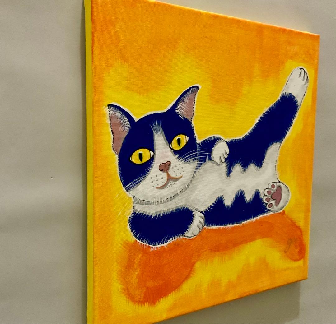 各種公募展入選作家による現代アート作品　『ブルーキャット　NO.2 』