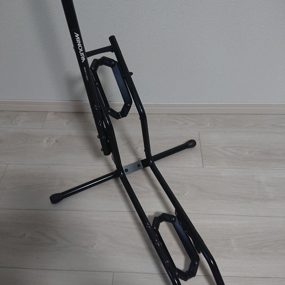 【美品】MINOURA DS-2200 自転車スタンド ブラック 縦置き 横置き