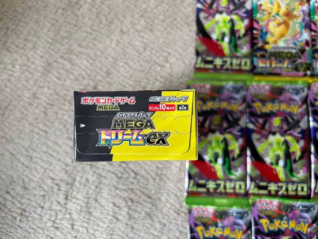 新品未開封ポケモンカード MEGAドリームex1箱パック4PCムニキス13PC