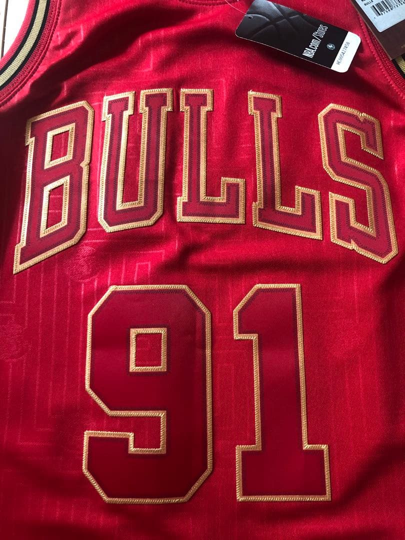 【S未使用タグ付】ロッドマン mitchell&ness CNY ユニフォーム