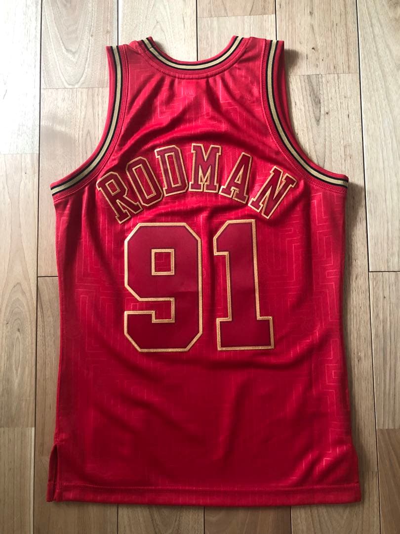 【S未使用タグ付】ロッドマン mitchell&ness CNY ユニフォーム