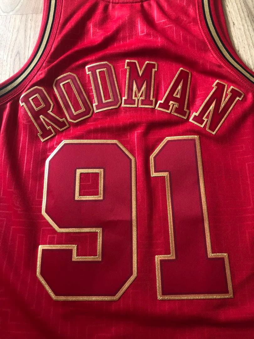 【S未使用タグ付】ロッドマン mitchell&ness CNY ユニフォーム