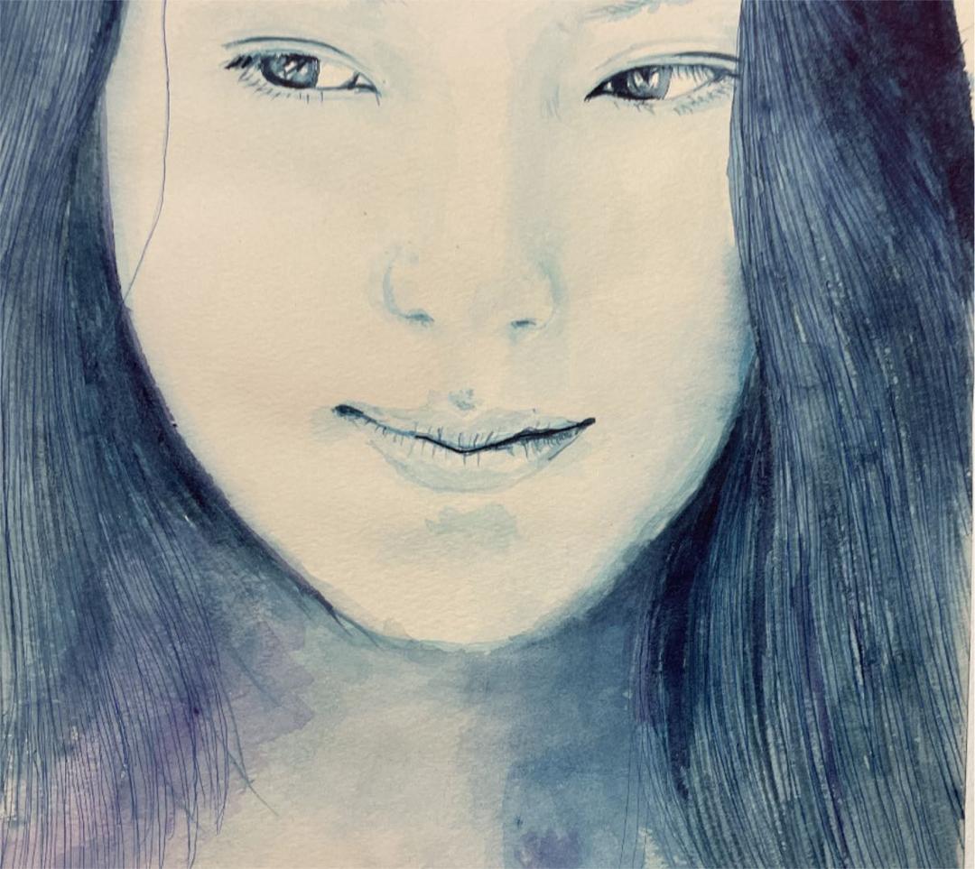 水彩画　想い出はモノクローム