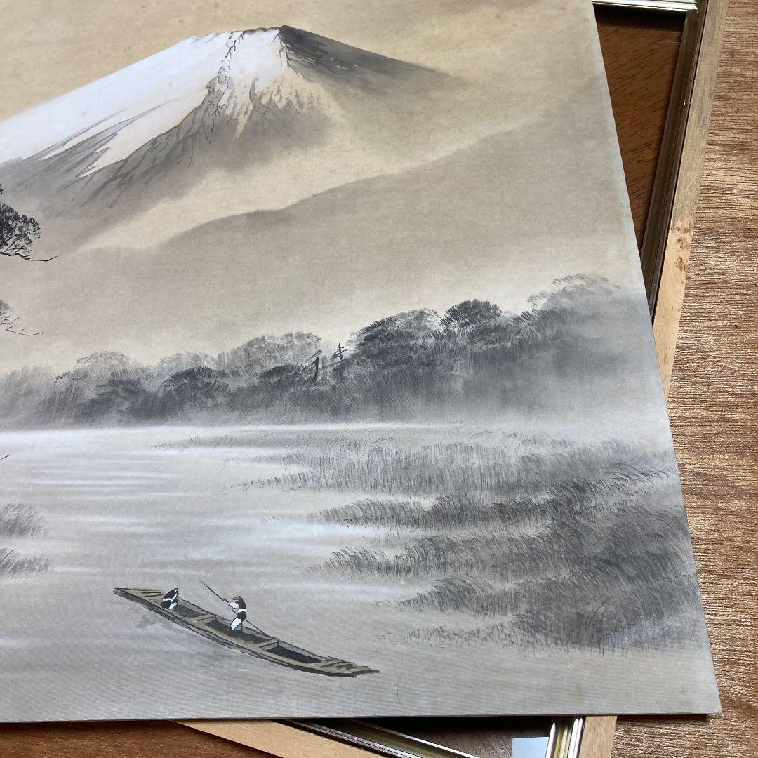 水墨画　額縁