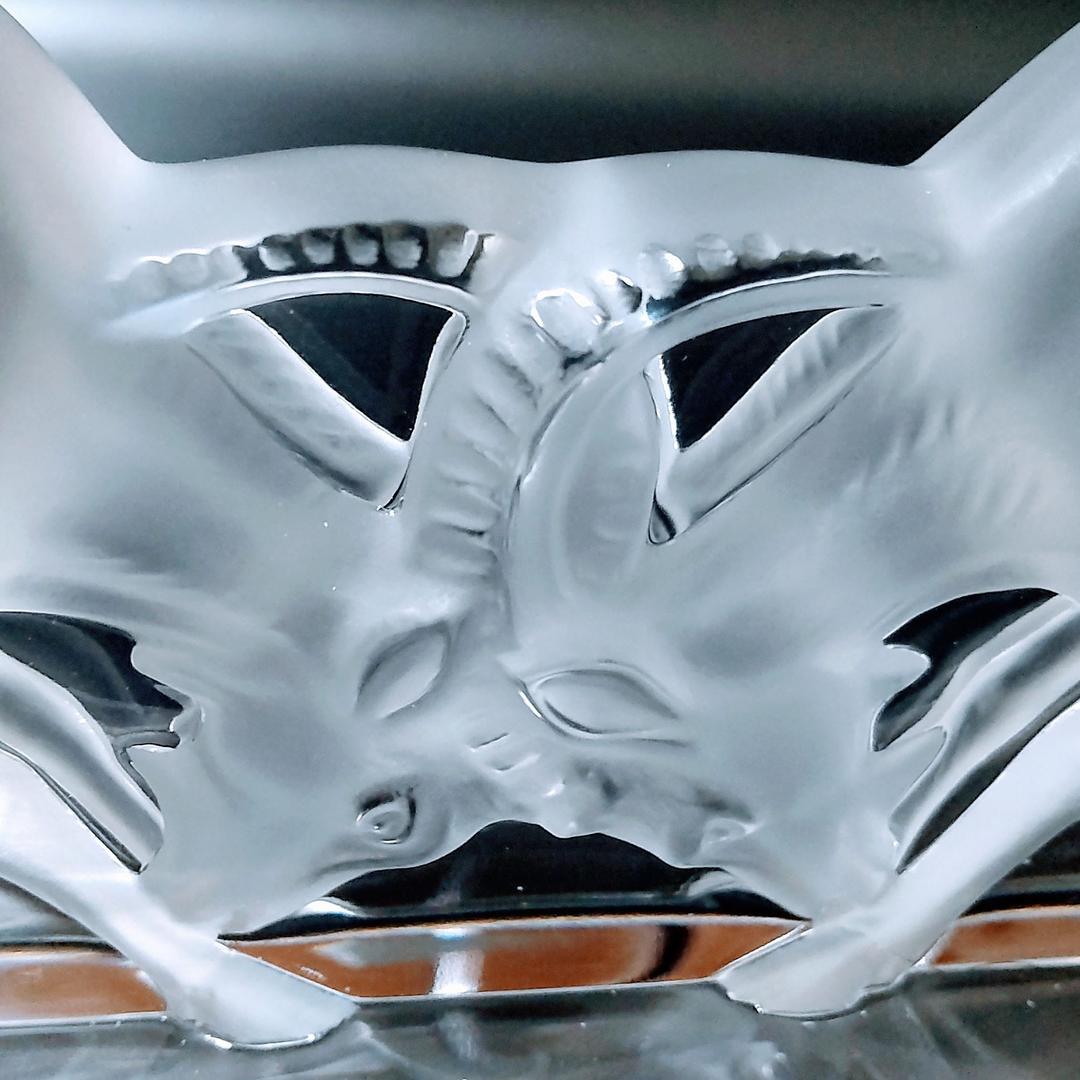 ラリック LALIQUE クリスタル 山羊 置物 オブジェ フィギュリン