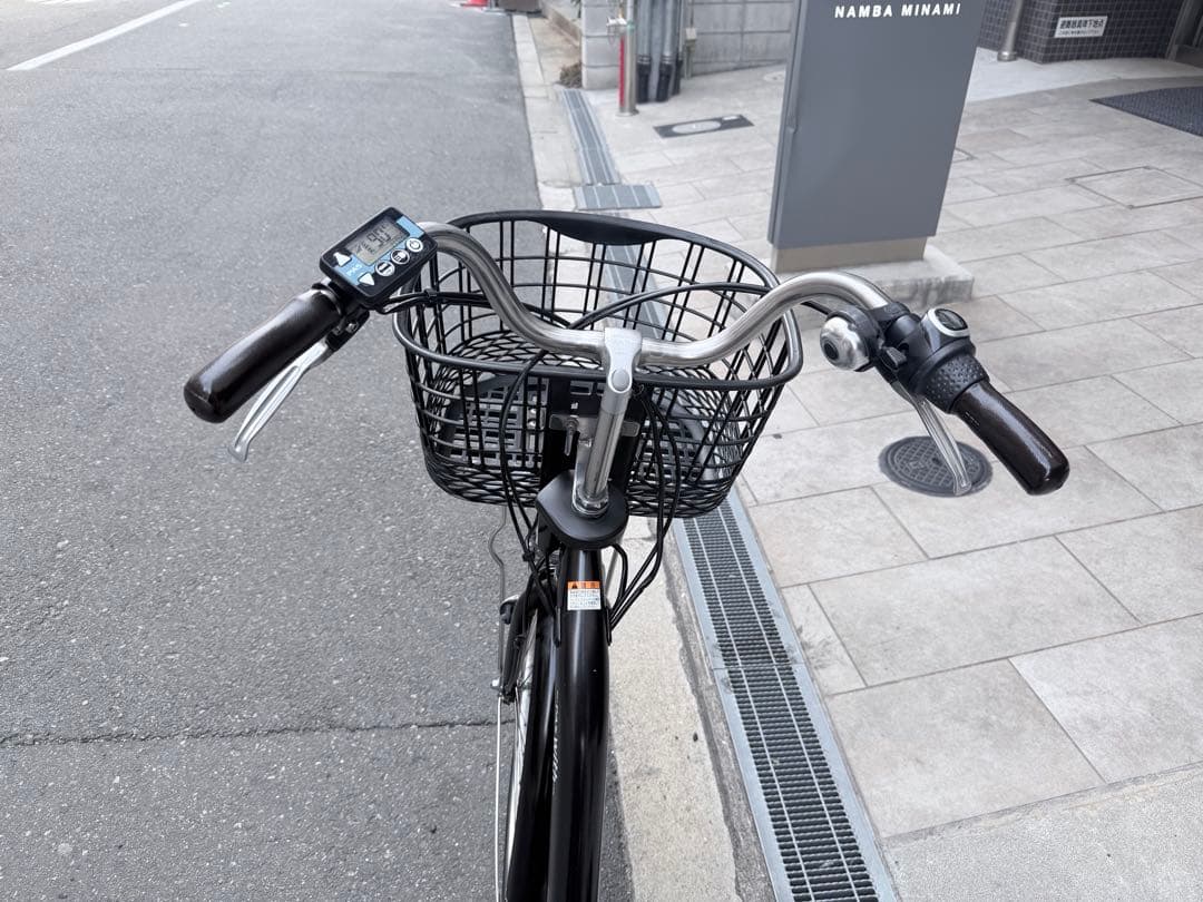 大阪府　ヤマハ　電動アシスト自転車 シティタイプ 黒