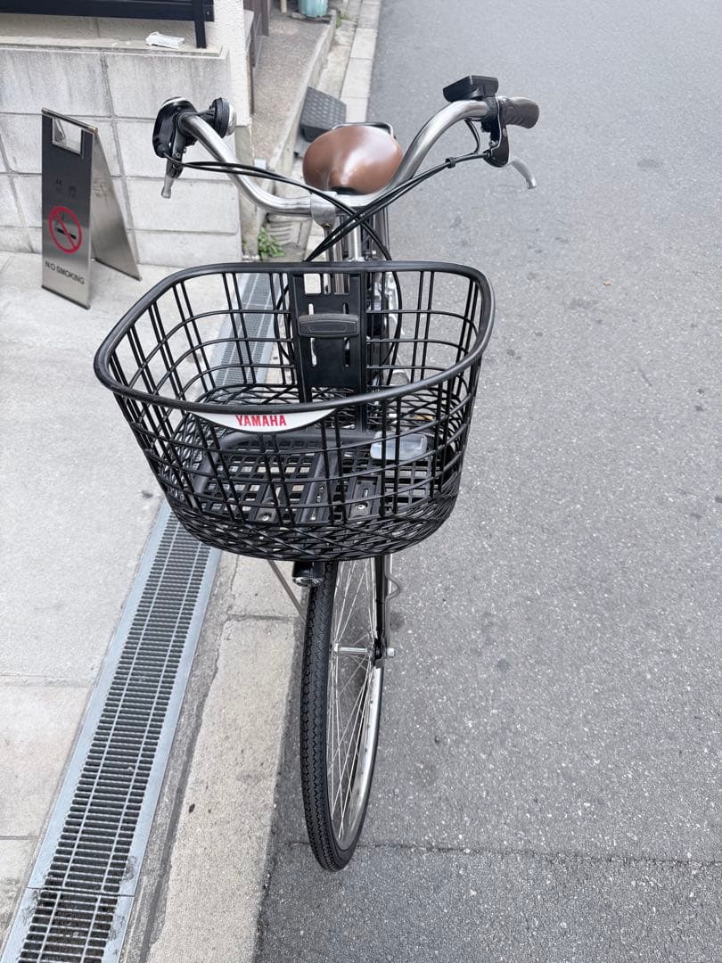 大阪府　ヤマハ　電動アシスト自転車 シティタイプ 黒