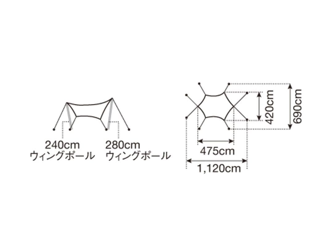 美品⭐︎【スノーピーク タープと備品セット】