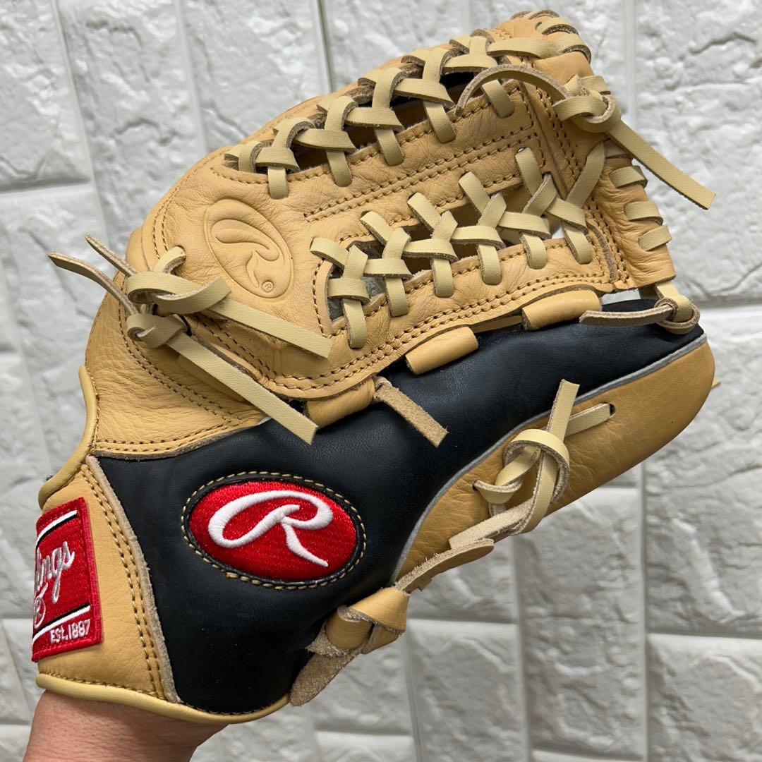 【美品】野球 グローブ 軟式 一般 内野手 外野手 Rawlings