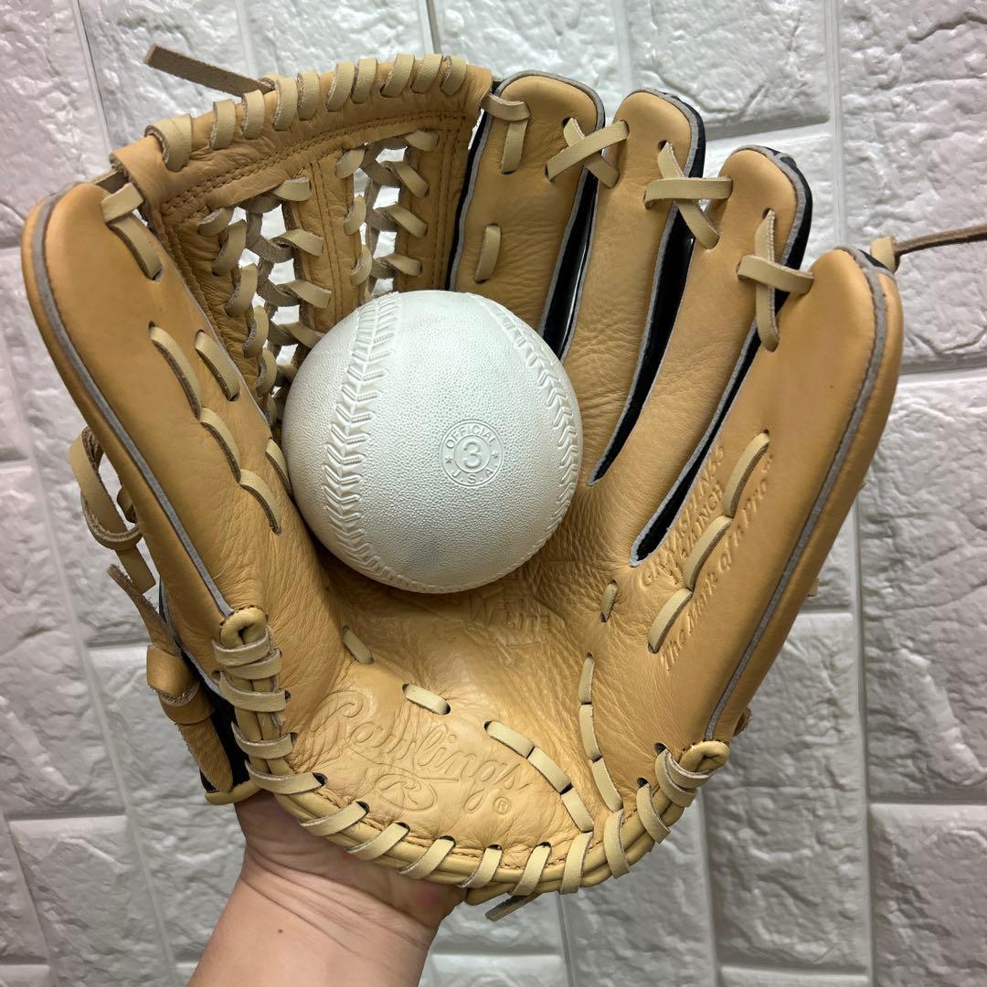 【美品】野球 グローブ 軟式 一般 内野手 外野手 Rawlings