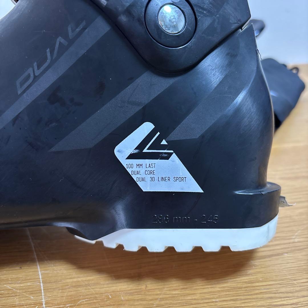 美品　レディースショートスキーセット　迷彩 LANGE 24-24.5cm
