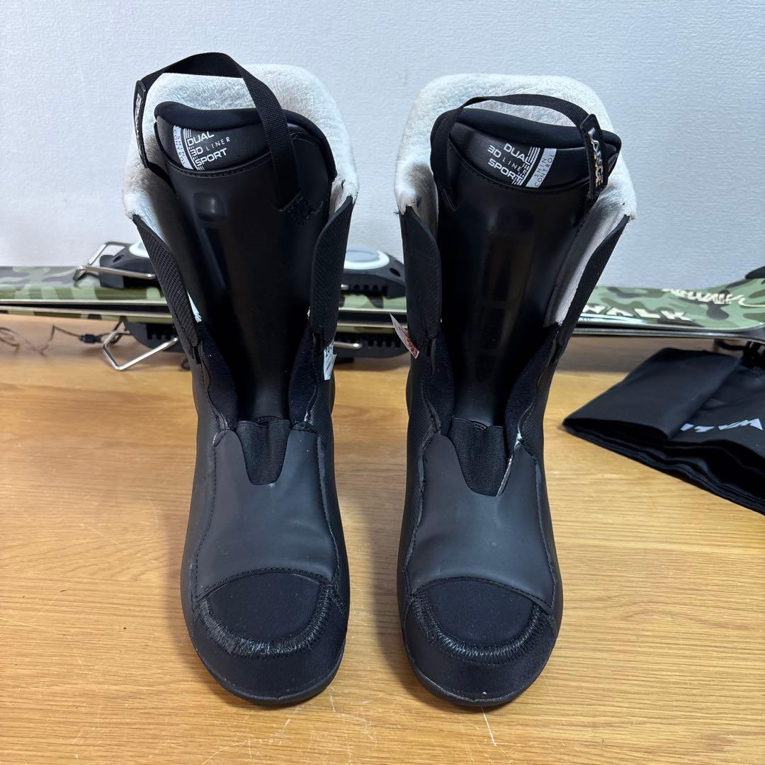 美品　レディースショートスキーセット　迷彩 LANGE 24-24.5cm