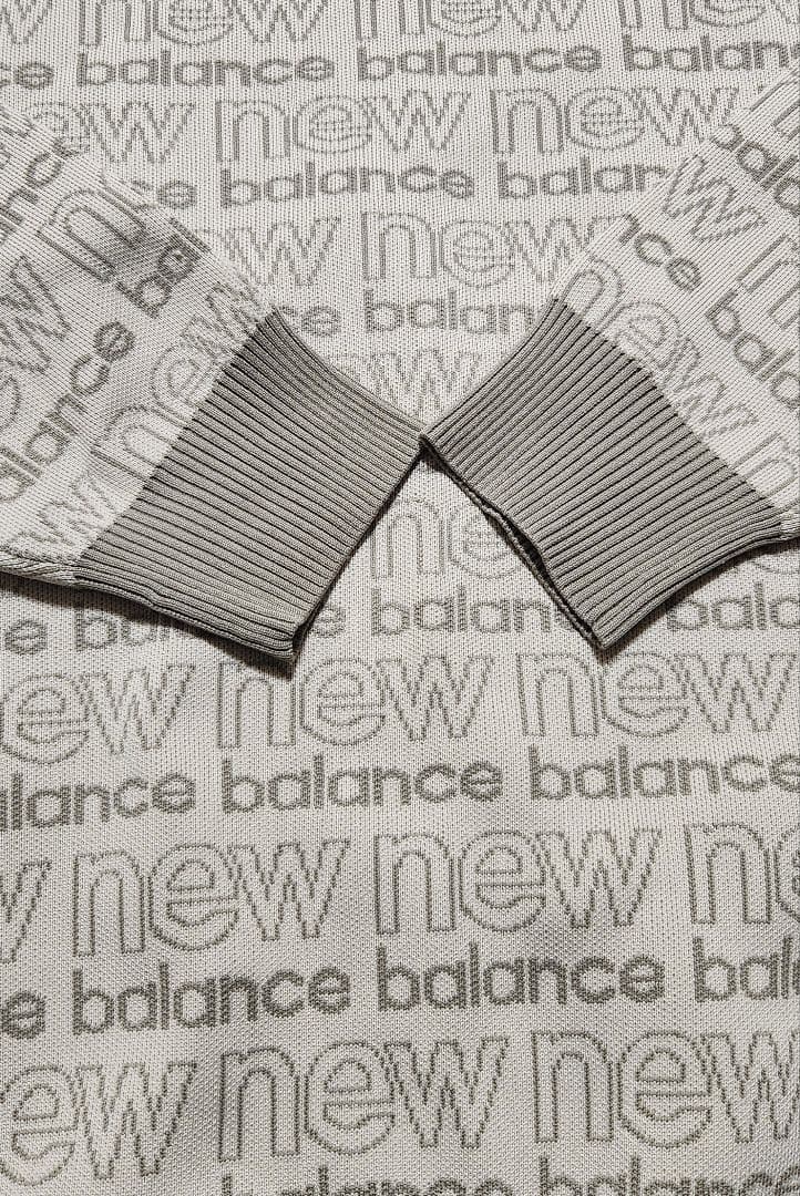 new balance golf ロゴ総柄クルーネックニットセーター L 美品