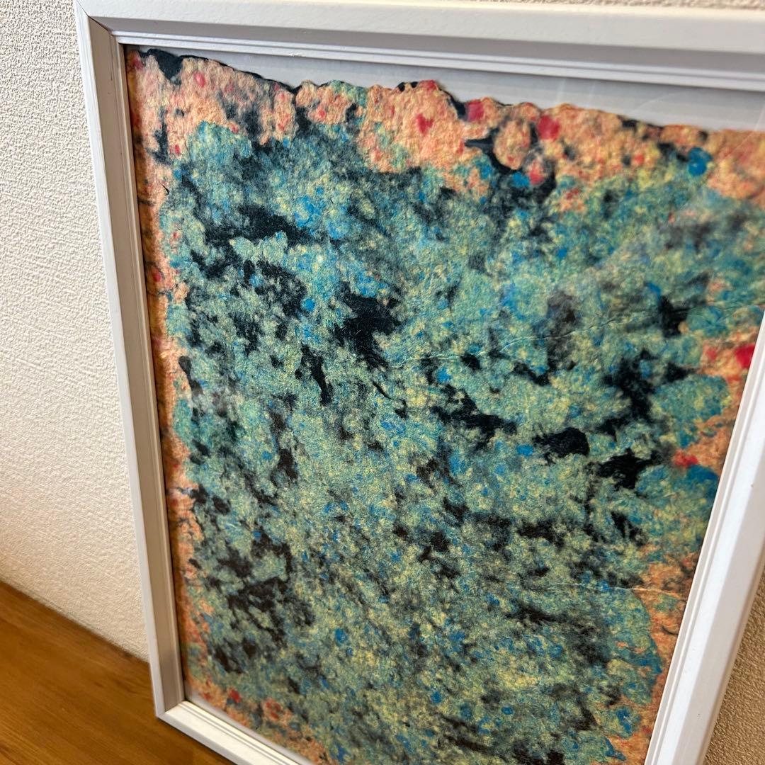 抽象画 アート モダン 紙漉き