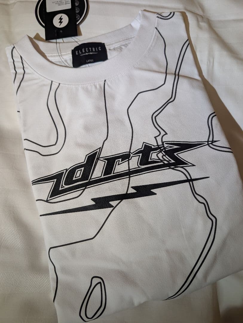 ELECTRIC 　DRT 長袖Tシャツ白　キープキャスト限定
