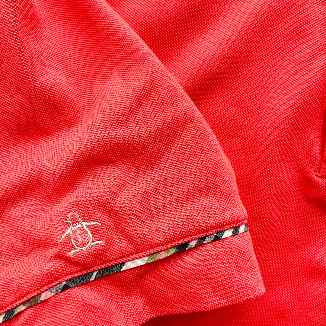 Munsingwear ゴルフ ポロシャツ Mサイズ メンズ ピンクオレンジ