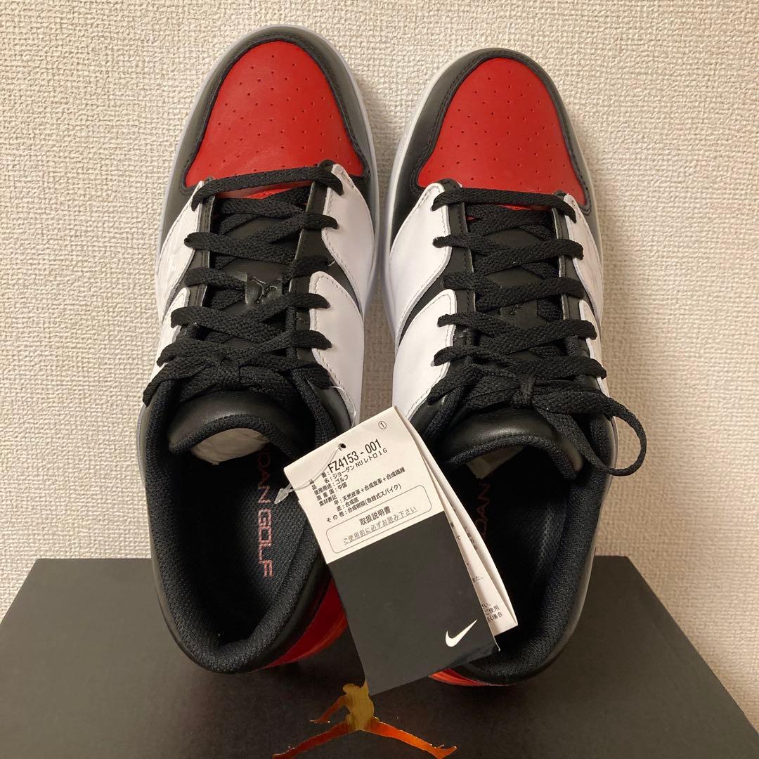 新品 正規品 NIKE JORDAN 赤 黒 白 ジョーダン NU 1G ゴルフ