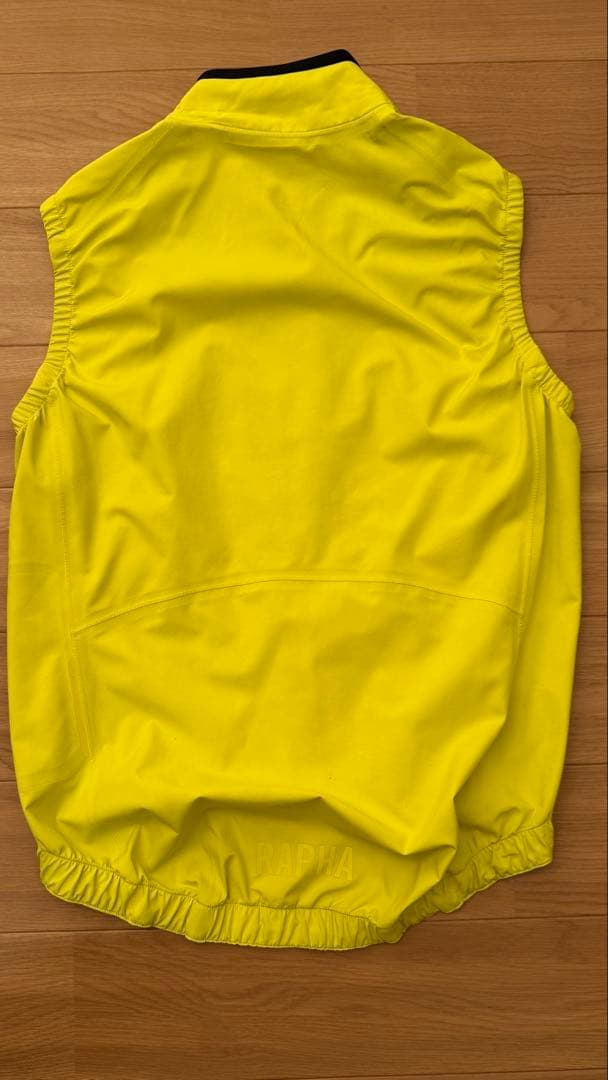 Rapha PRO TEAM RAIN GILET ジレ黄　Mサイズ