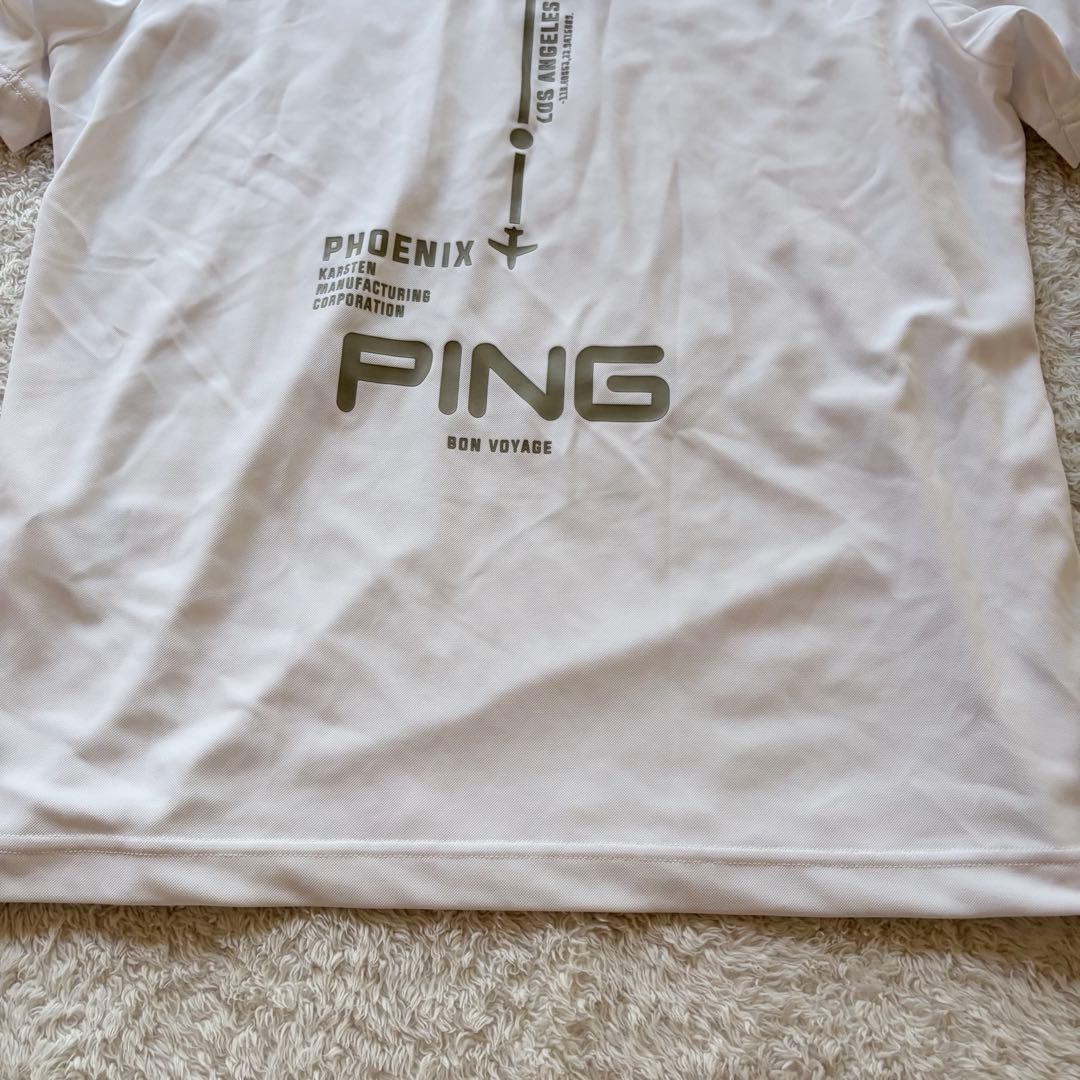 【新品タグ付き】PING メンズ L ホワイトシャツ