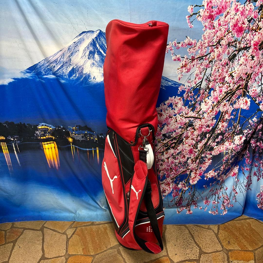寶BX-1234 PUMA プーマ キャディバッグ 軽量 レッド/ブラック