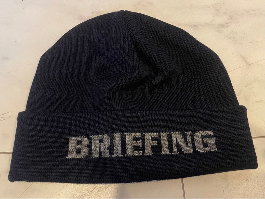 【未使用】BRIEFING ニット帽 ビーニー BRG243MA6 ネイビー