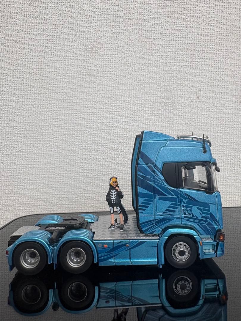 合金スカニア 770S ミニカー 1/64 （2デフ　ダブル引きタイプ）