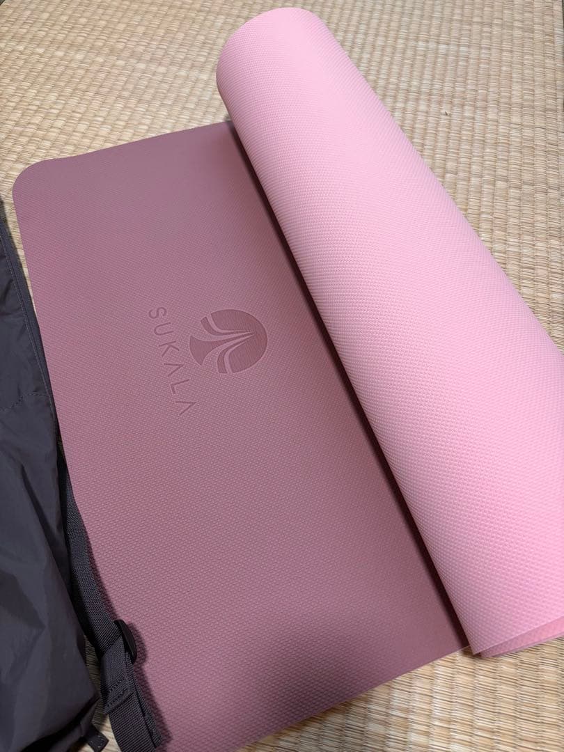 SUKALA ピンク ヨガマット 収納バッグ付き