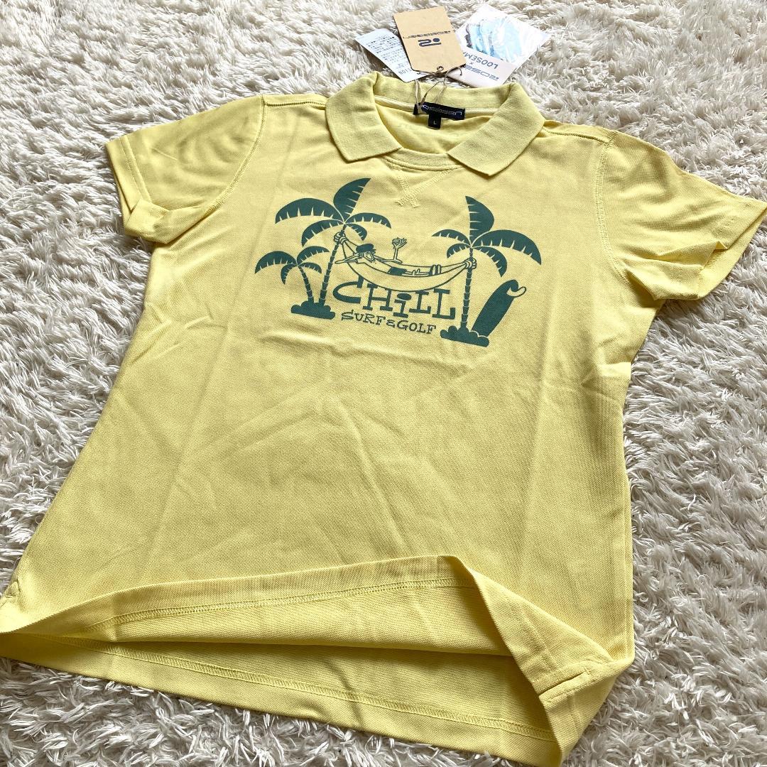 未使用 ROSASEN ロサーセン 半袖ポロシャツ L 黄色 Looseman