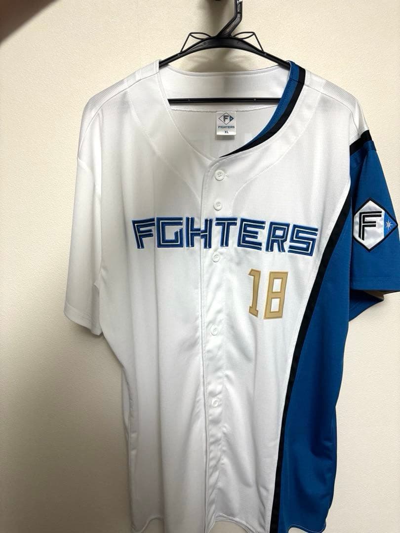 北海道日本ハム レプリカユニフォーム XL 18 山崎福也