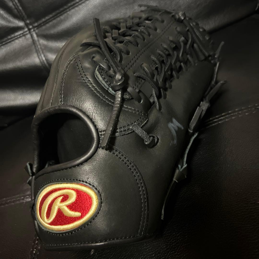 Rawlings 大人用　軟式グローブ 外野手　オールラウンド　黒　美品