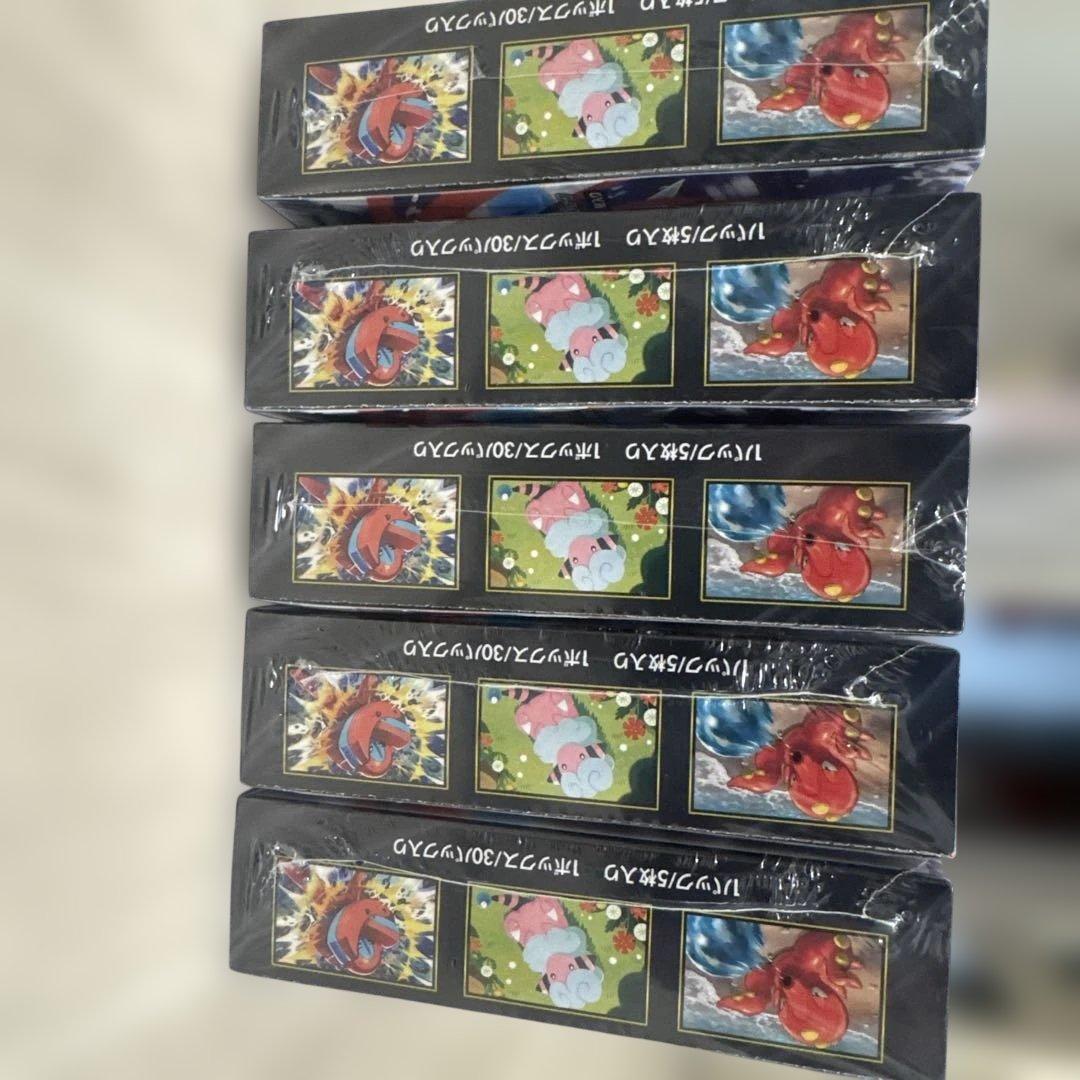 ポケモンカード(ニンジャスピナー)シュリンク付きbox　未開封5箱