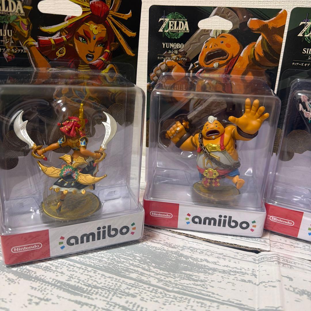 【新品未開封】 ゼルダの伝説 amiibo セット 4賢者 ティアキン