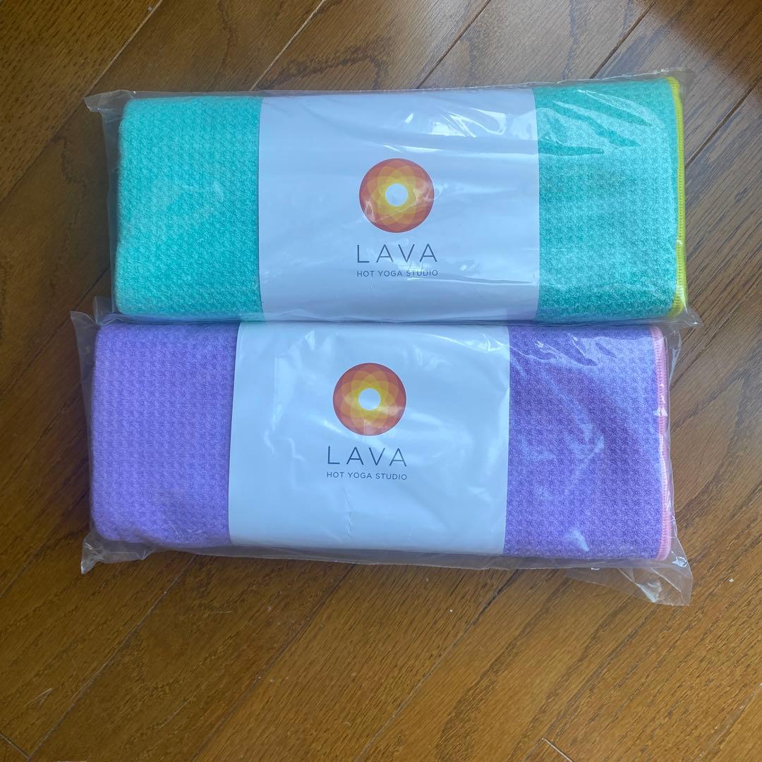 チヒロ　LAVAヨガラグ　ラベンダー　ミントグリーン　2枚　新品
