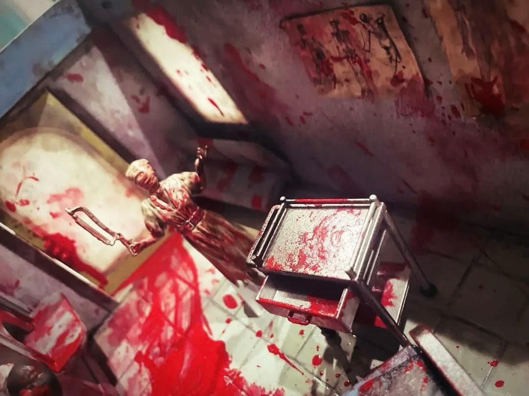 グロ注意❤️廃病院　サツ人解体現場　 horror hospital