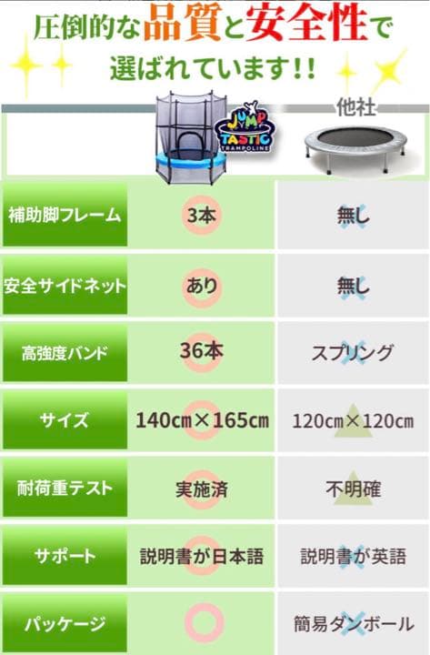 屋内外トランポリン