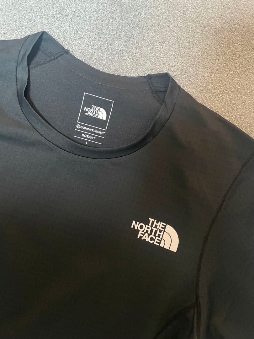 ノースフェイス ドライドットクルー Tシャツ L ブラック