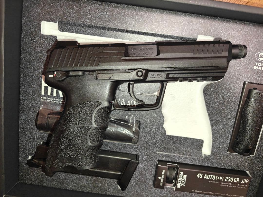 東京マルイ HK45 タクティカル ガスブローバック 完品 サプレッサー付属