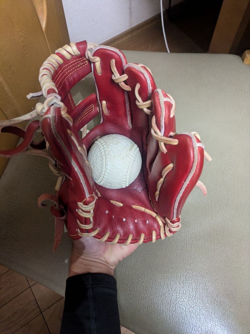 MizunoPro classic クラシック 赤 軟式用