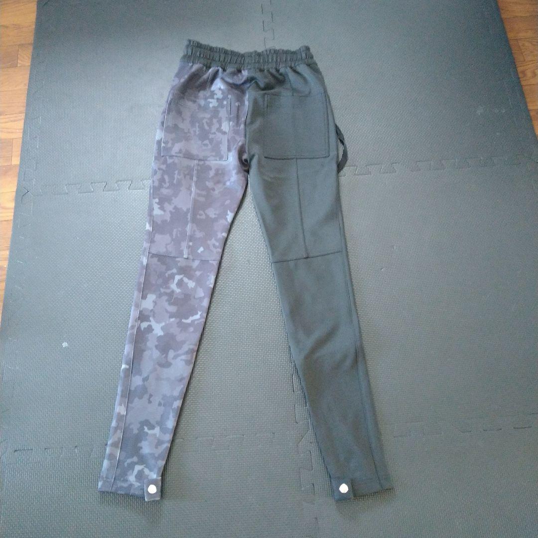 (希少品)GVAPI グアピ　カモ柄 スポーツ ジャージトラック パンツ黒グレー
