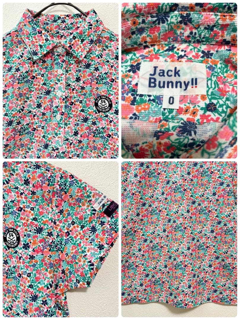 JackBunny!!ゴルフウェアセット ポロシャツ0 ミニスカート0 帽子花柄