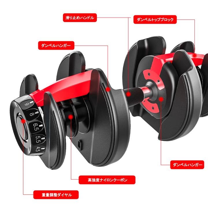 可変式ダンベル 筋トレ  24kgx2個セットとトレーニングベンチ