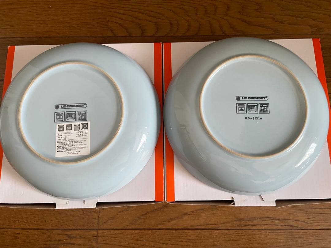 LE CREUSET パスタディッシュ コースタルブルー2枚セット