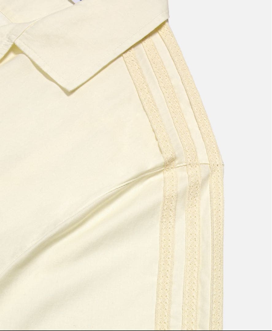 新品XS ADIDAS X CLOT ボウリングシャツ ホワイトJP1599