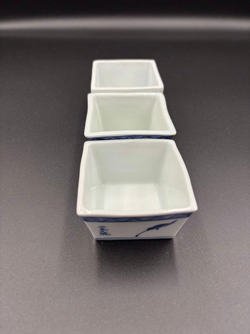 京焼　二条流　煎茶道具　茶器　煎茶道具　巾筒　さいころ遊び　座興盃　3点セット