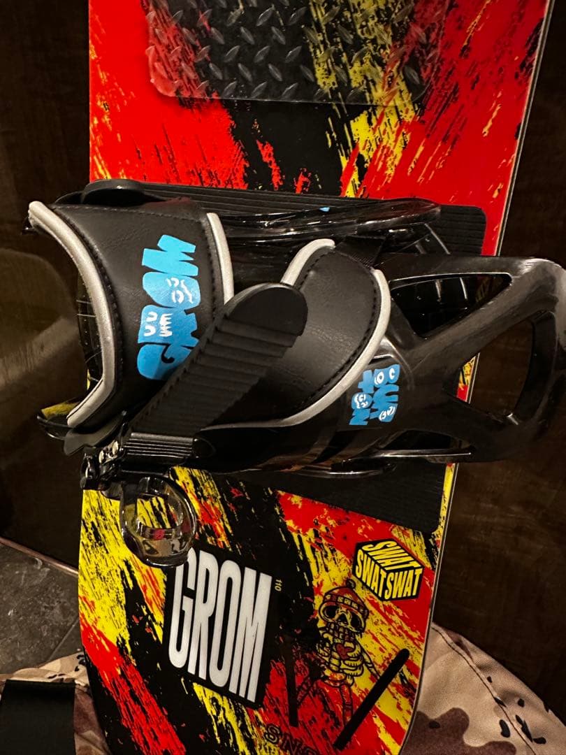 2回利用　美品　Burton グロム　110cm キッズ　バインディングセット