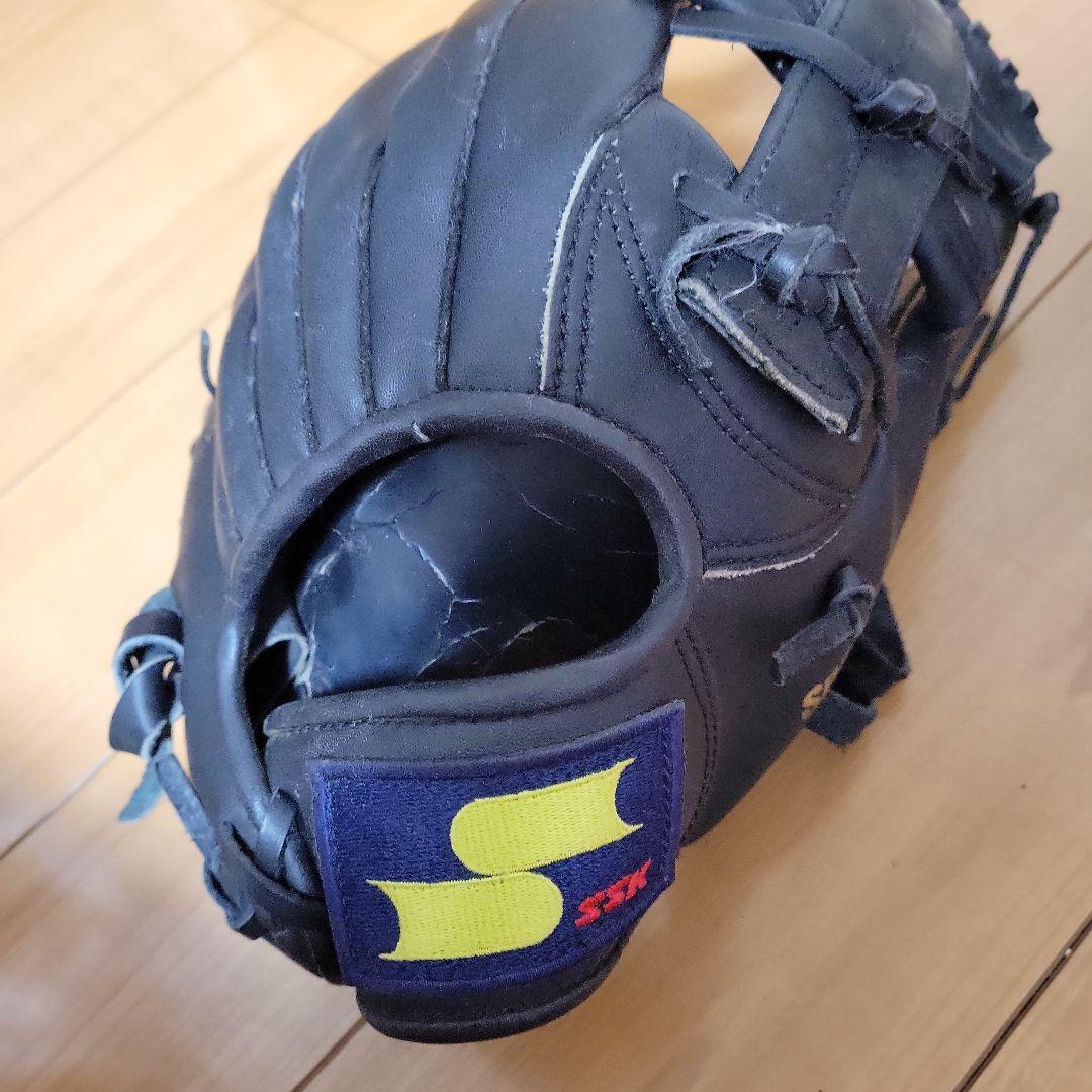 中古★SSK&Nike 軟式グローブ 黒2点セット内野手外野手ピッチャー